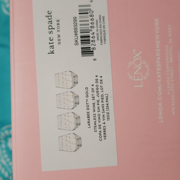 Kate Spade Stemless Wine - Picture 3 of 3
